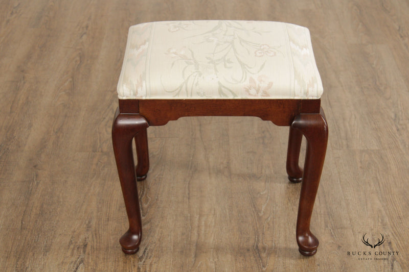 Queen Anne Style Pair of Cherry Stools or Benches