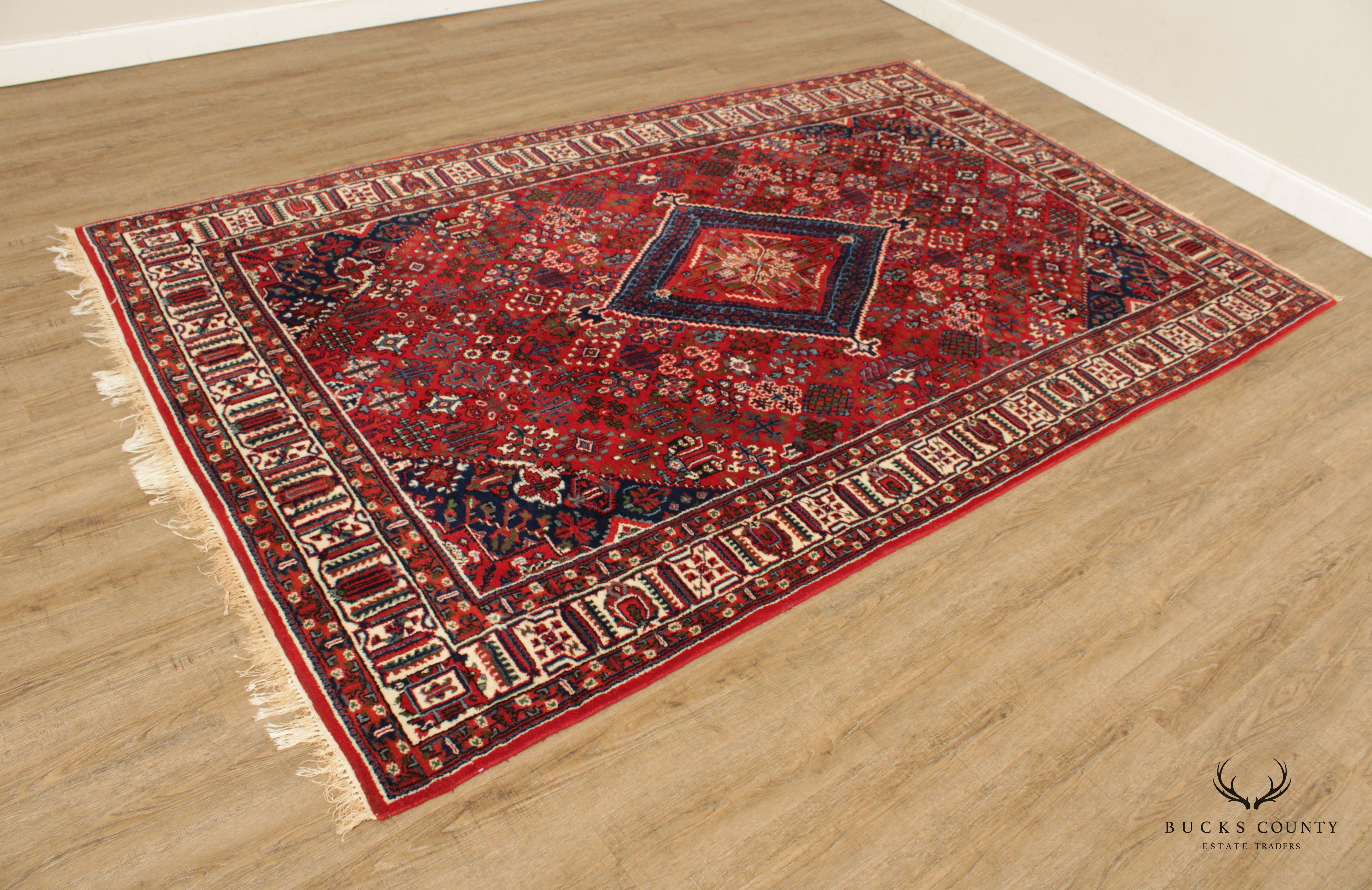 Quality Hand Tied Vintage Persian Area Rug, 10' x 6'