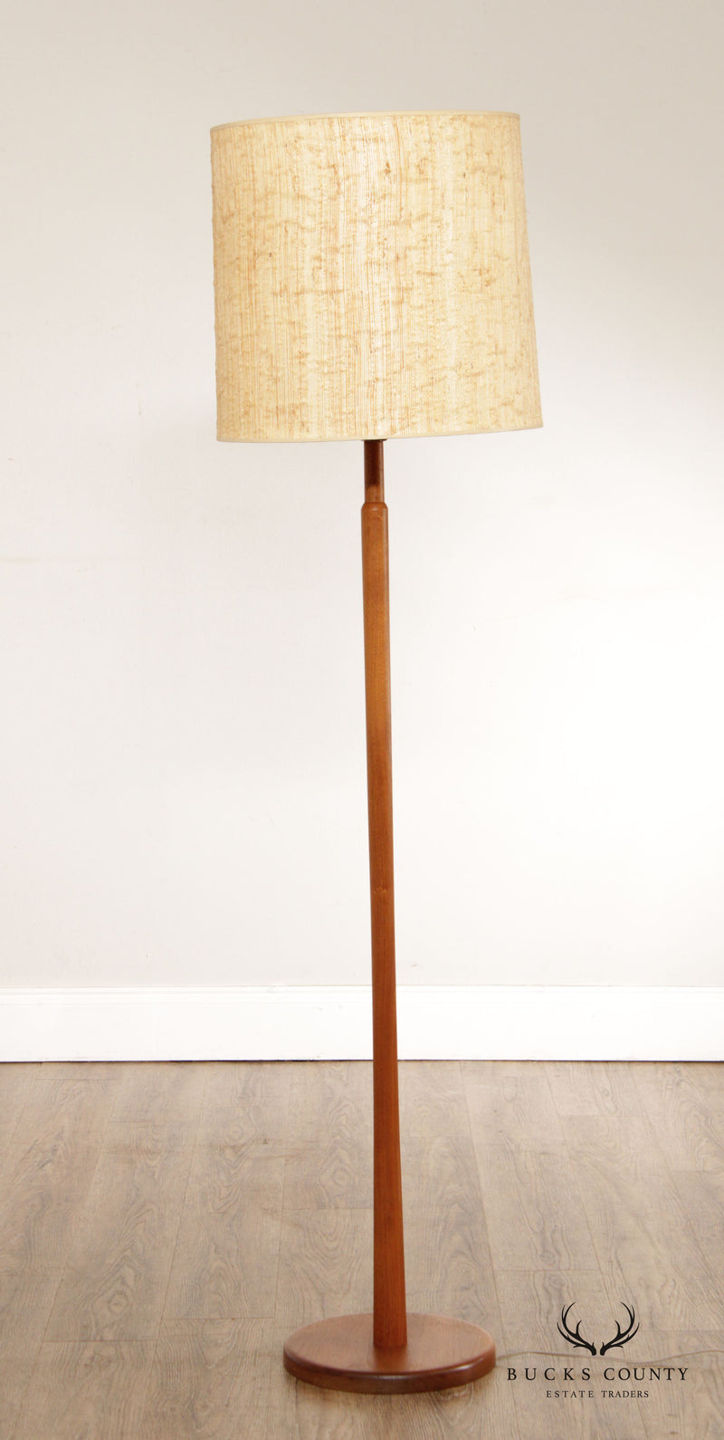 Mid Century Modern Walnut Floor Lamp