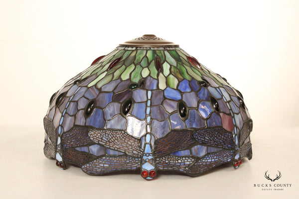 Art Nouveau Style Dragon Fly Art Glass Lamp Shade