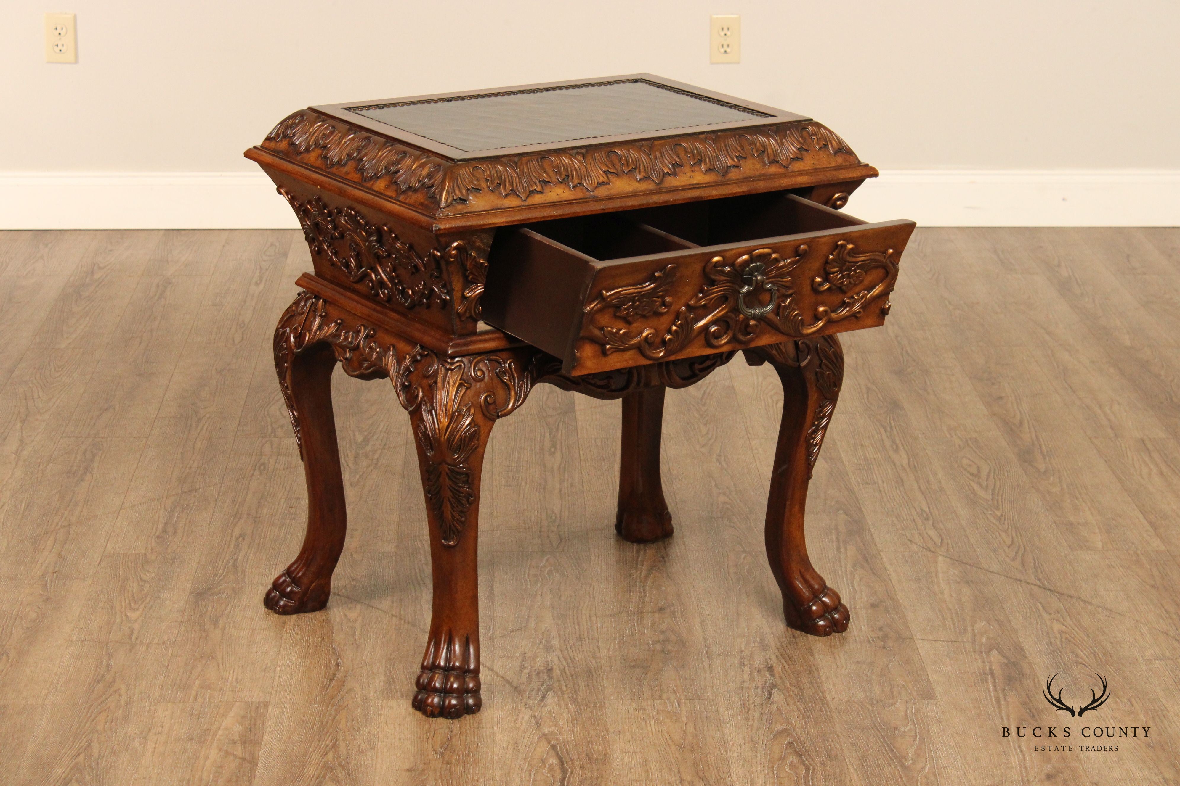 Renaissance Style Carved Chest on Stand