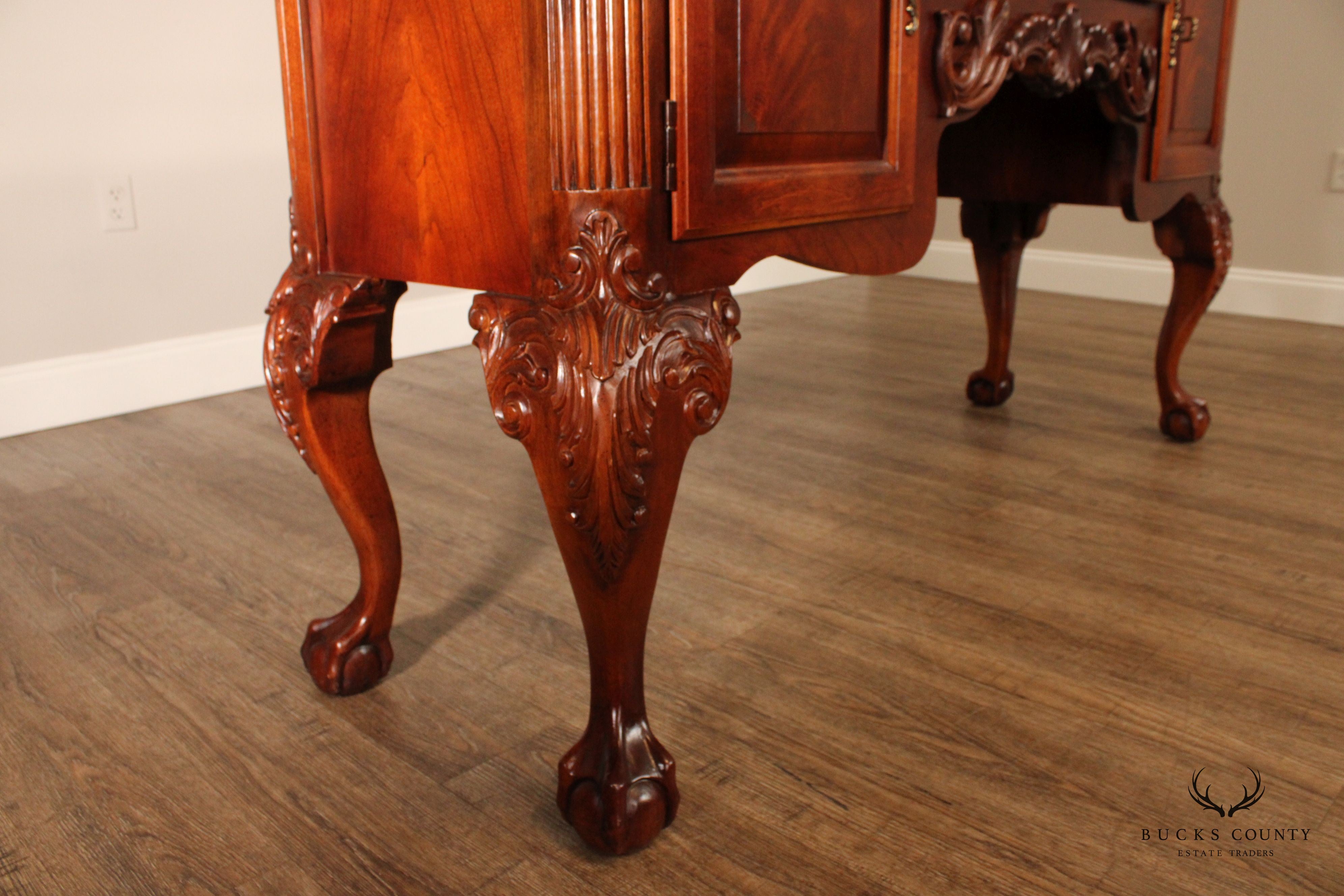 Stanley Furniture Chippendale Style Mahogany Sideboard