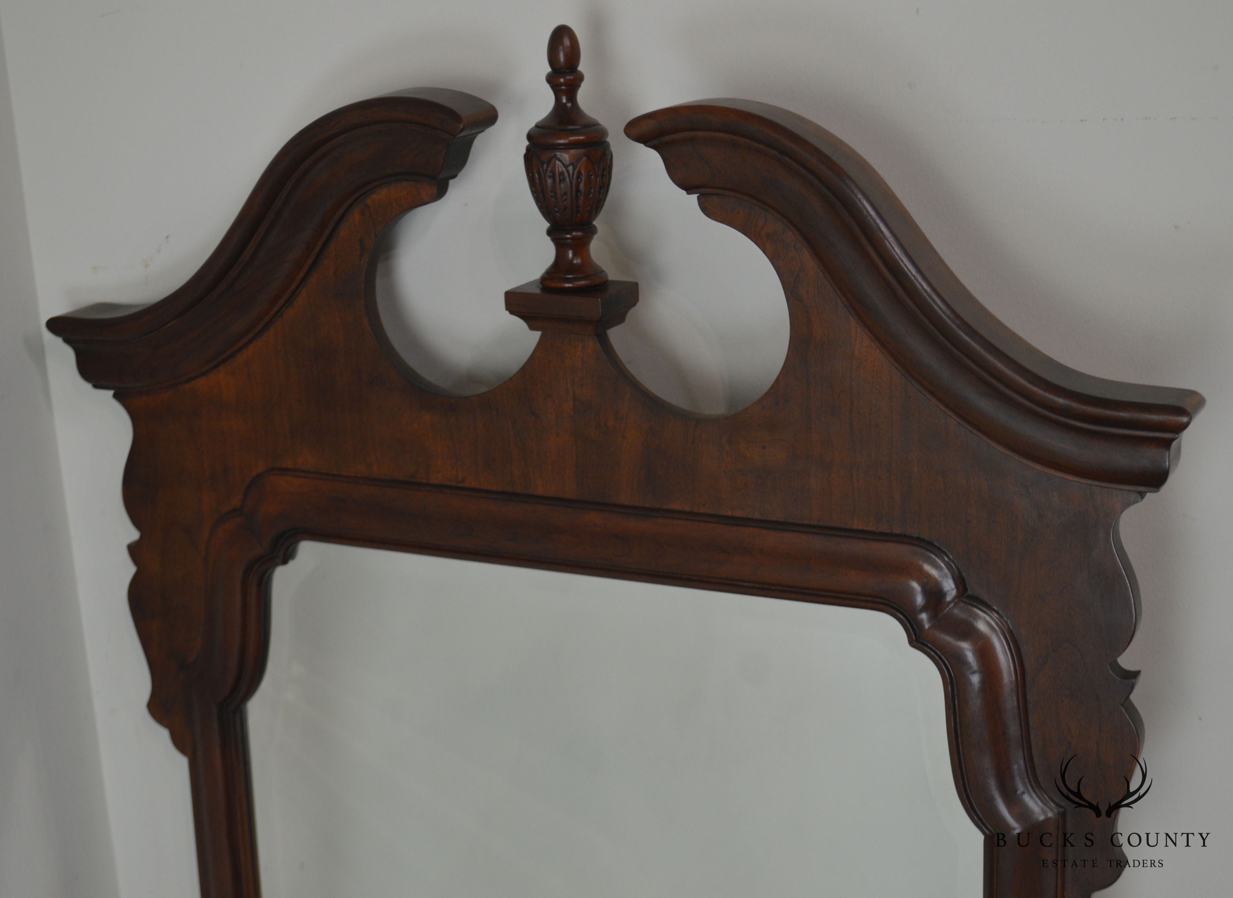 Henredon Salem Collection Dark Cherry Chippendale Mirror