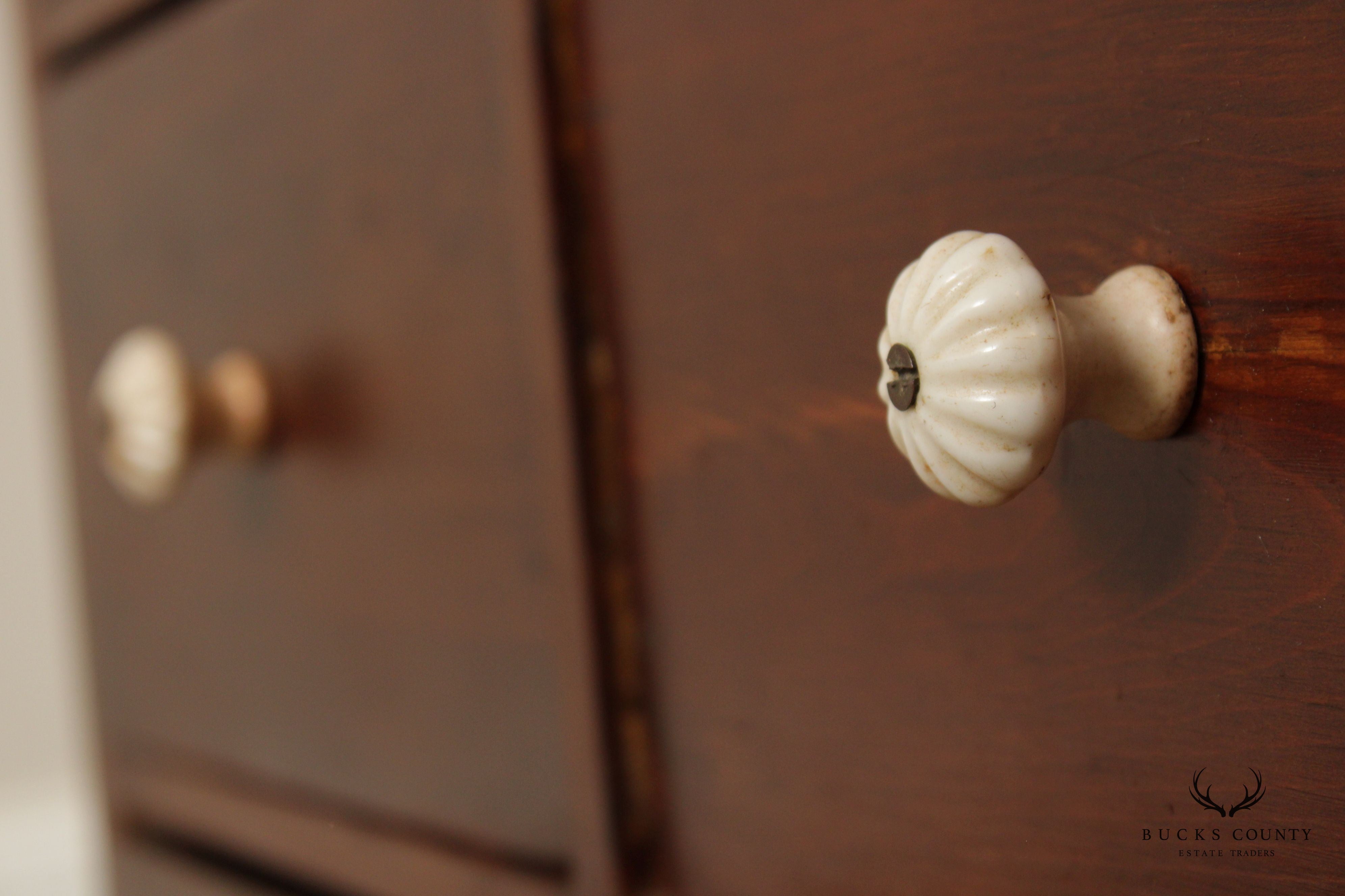 Antique 19th C. English Pine Apothecary Chest of Drawers