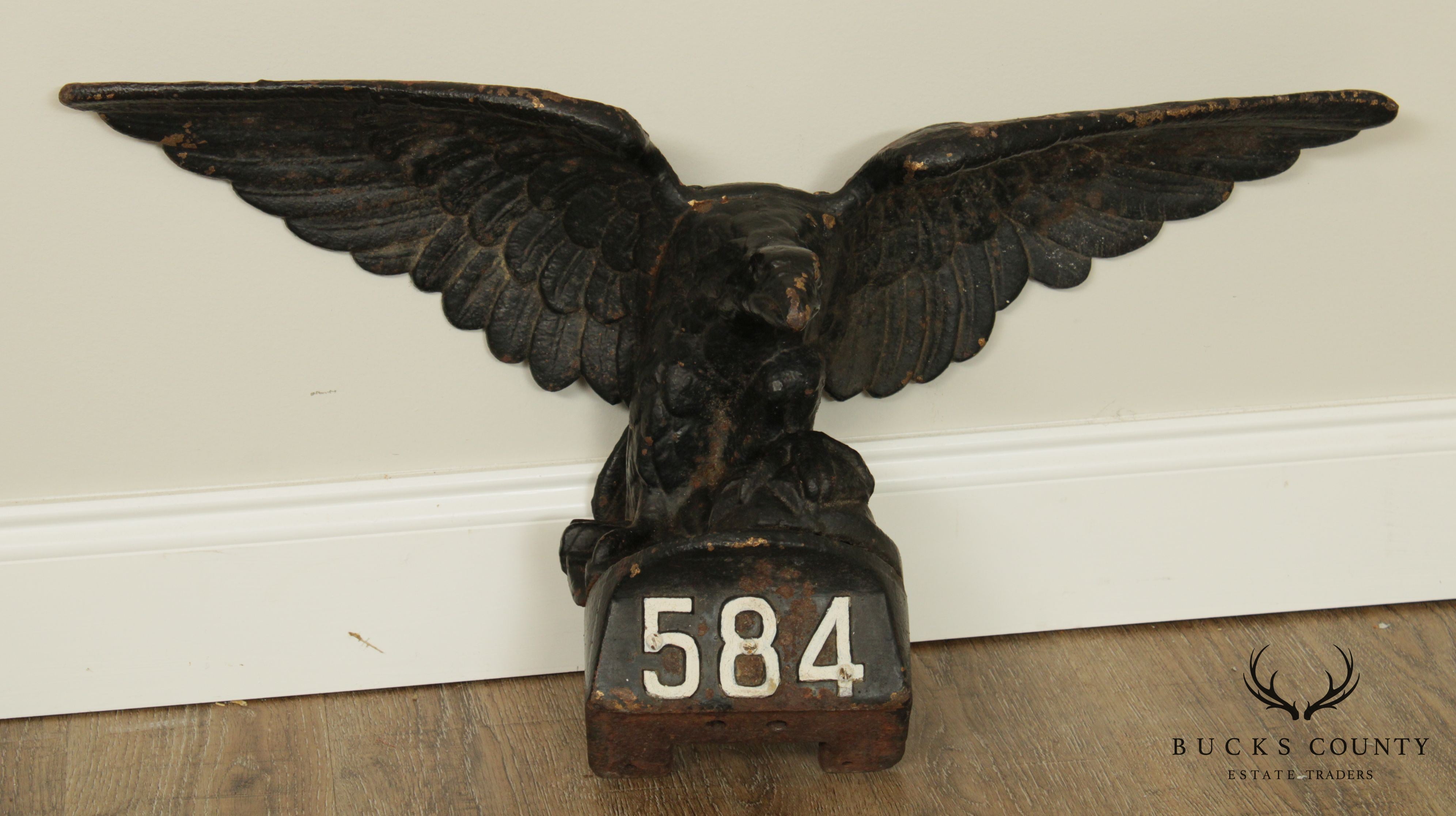 Antique Cast Iron Pilot House Winged Eagle