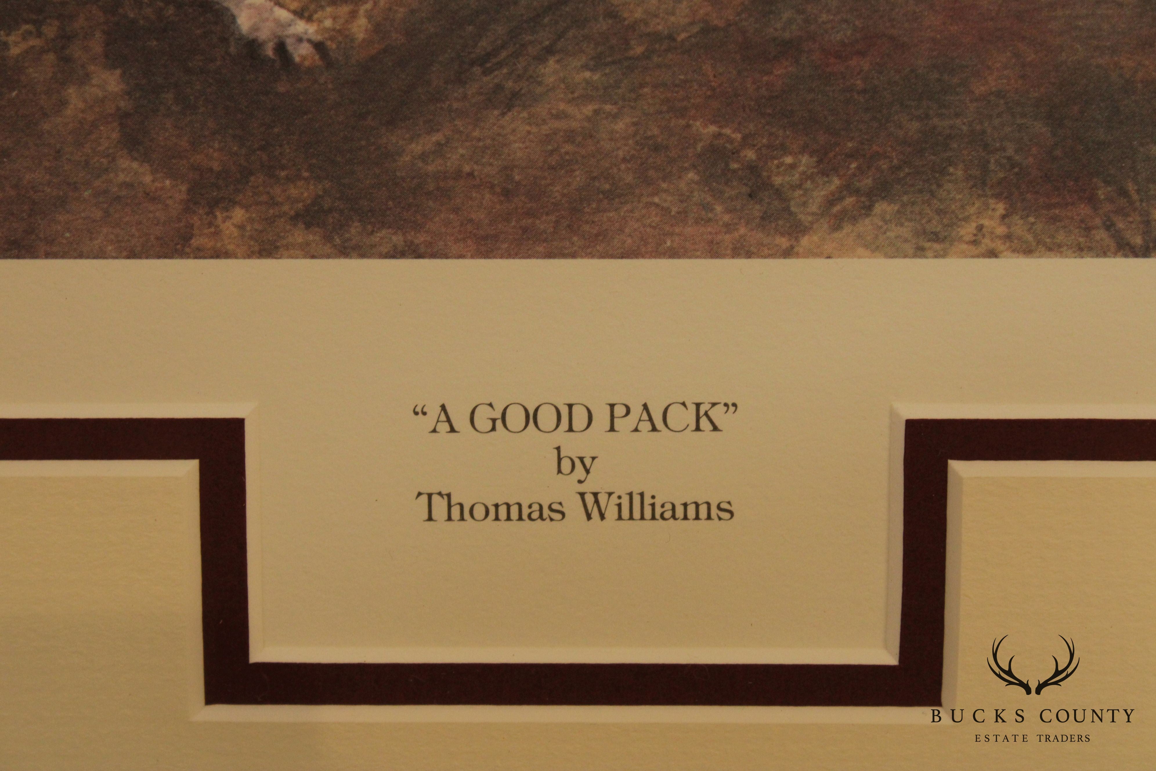 Thomas Williams 'A Good Pack' Limited Edition Signed Fox Hunt Print