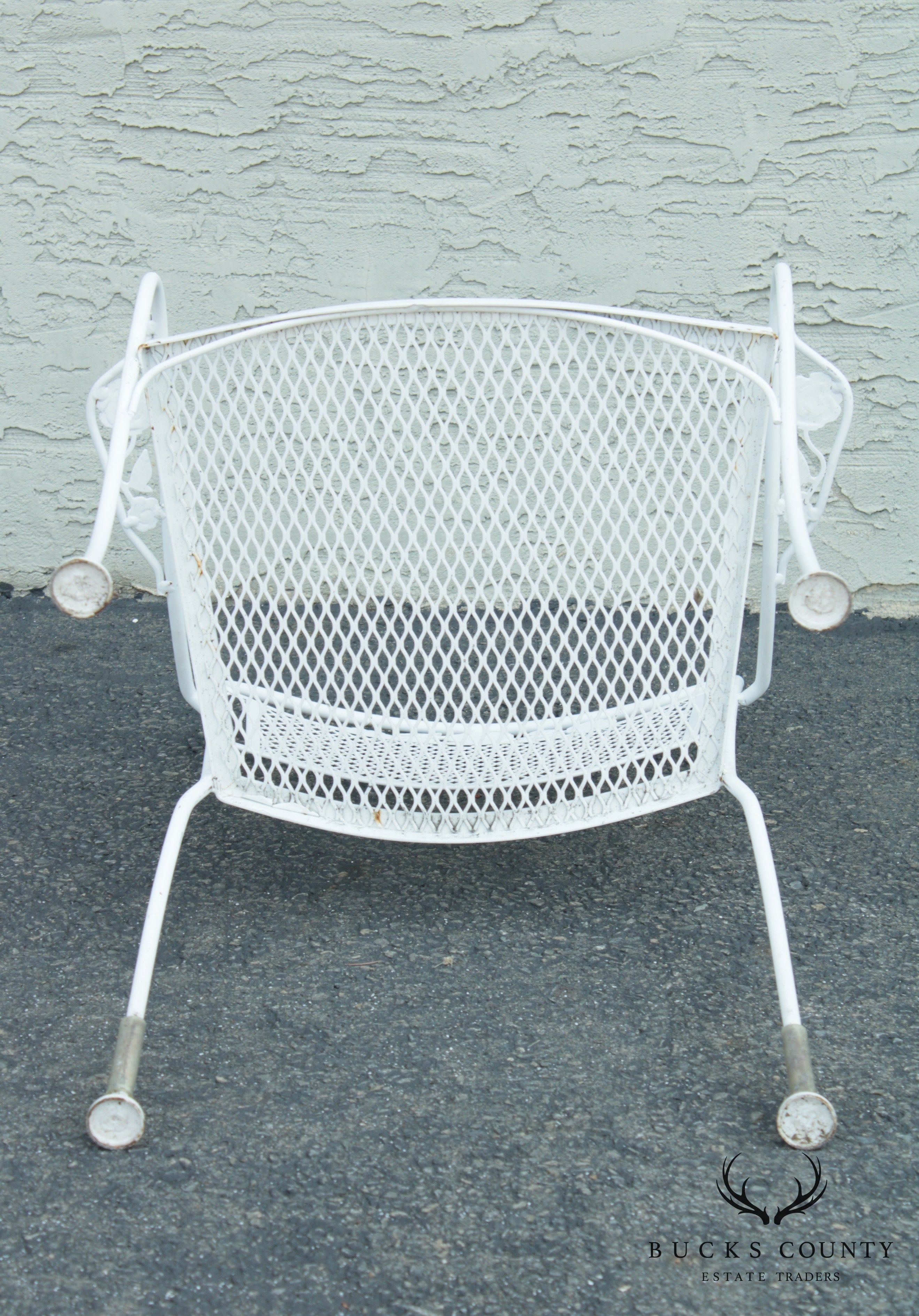 Vintage Set of 5 Wrought Iron Garden Chairs