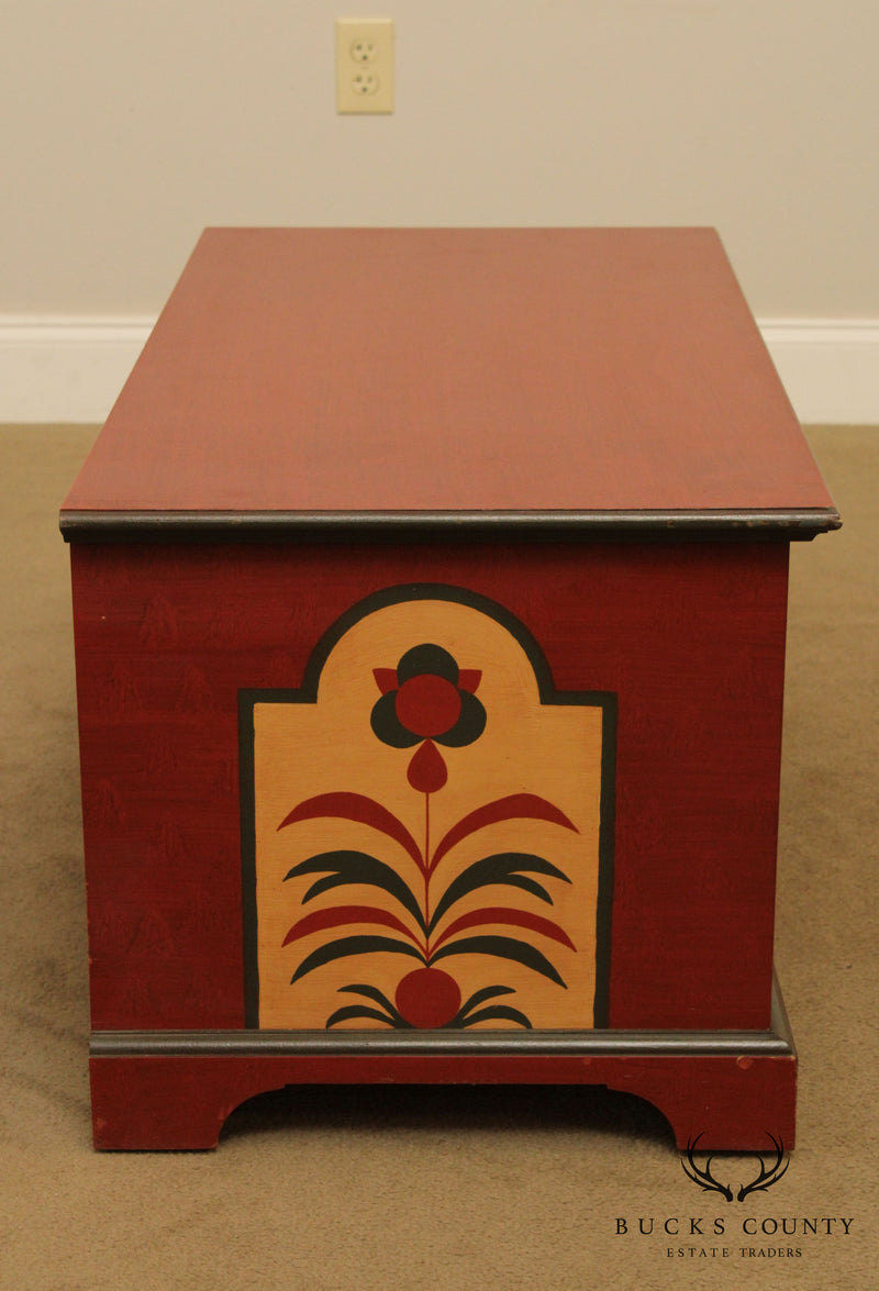 Hand Painted Lehigh County Blanket Chest