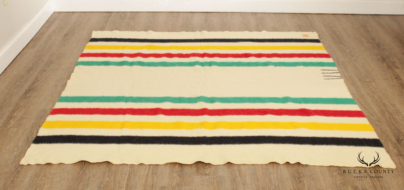 Vintage Hudson's Bay Company Four-Point Wool Blanket