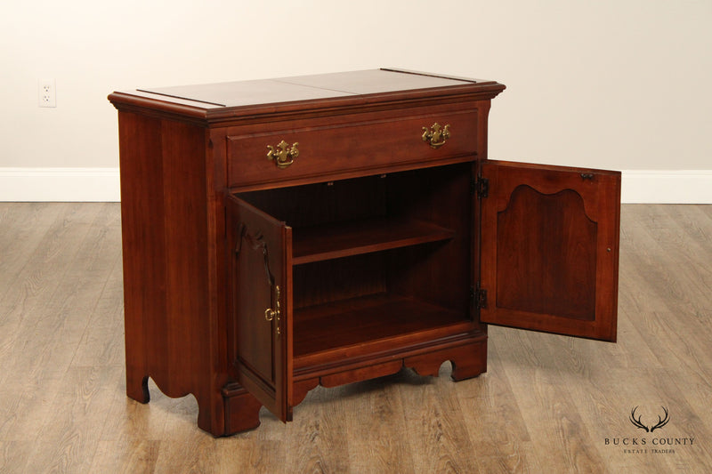 Thomasville Chippendale Style Cherry Flip Top Server
