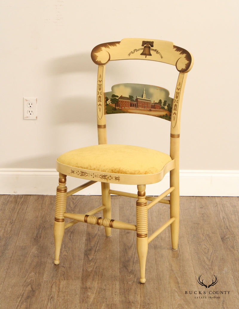 L. Hitchcock Paint Decorated 'Independence Chair'