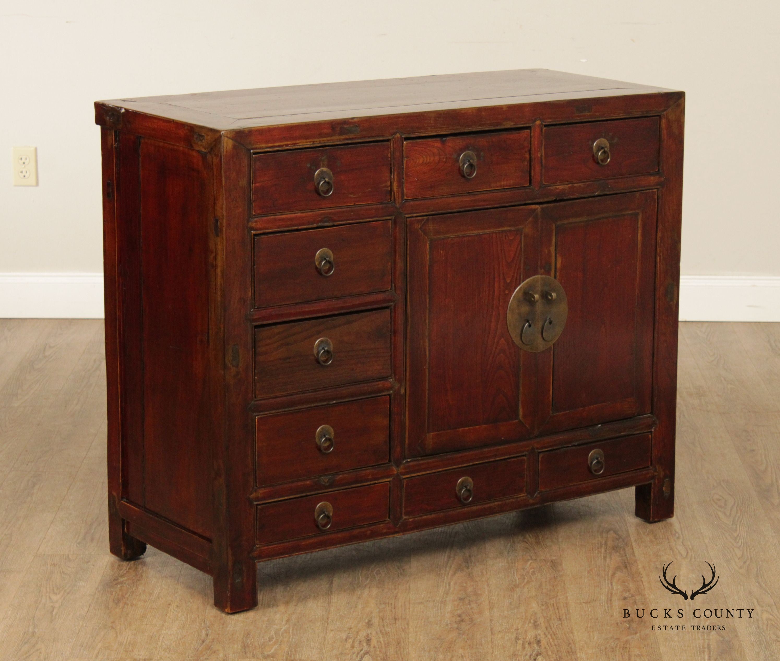 Chinese 19th Century Antique Hardwood Server Cabinet