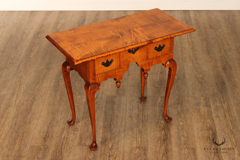 The Federalist Queen Anne Style Tiger Two Drawer Lowboy
