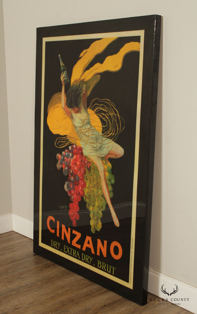 Art Deco Style 'Cinzano' Decorative Advertisement Wall Panel