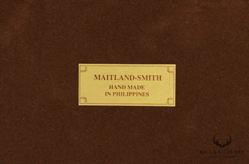 Maitland Smith Wrought Iron & Travertine Tray