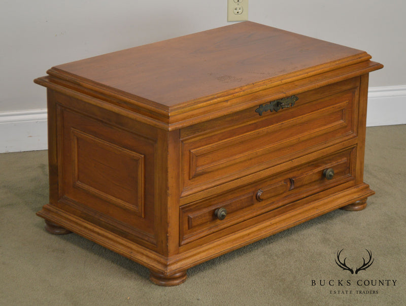 Italian Walnut Silverware Chest Made in Italy for Bloomingdales