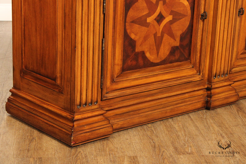 Ethan Allen 'Lombard' Marquetry Inlaid Buffet Sideboard