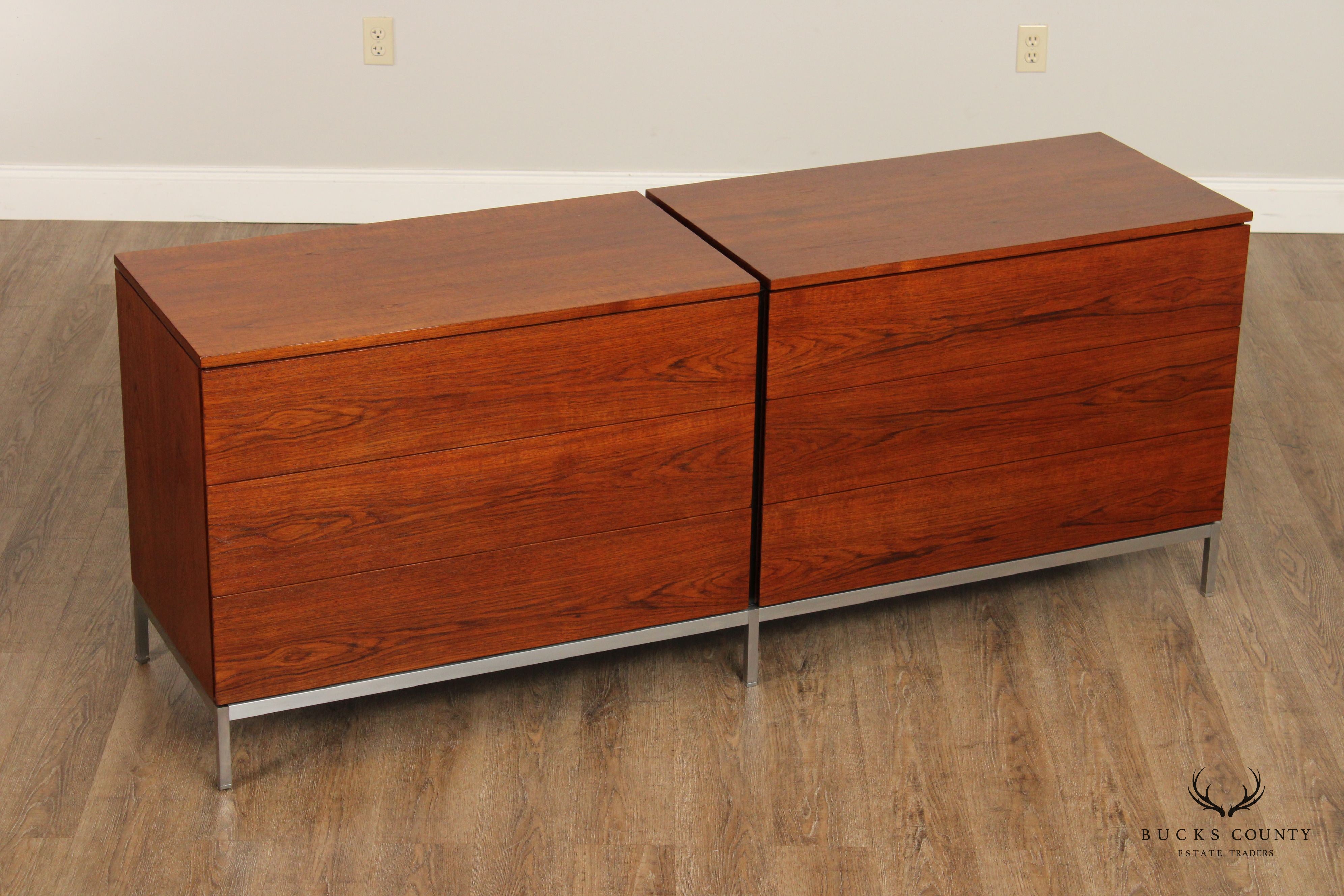 Floence Knoll Mid Century Modern Teak Double Dresser