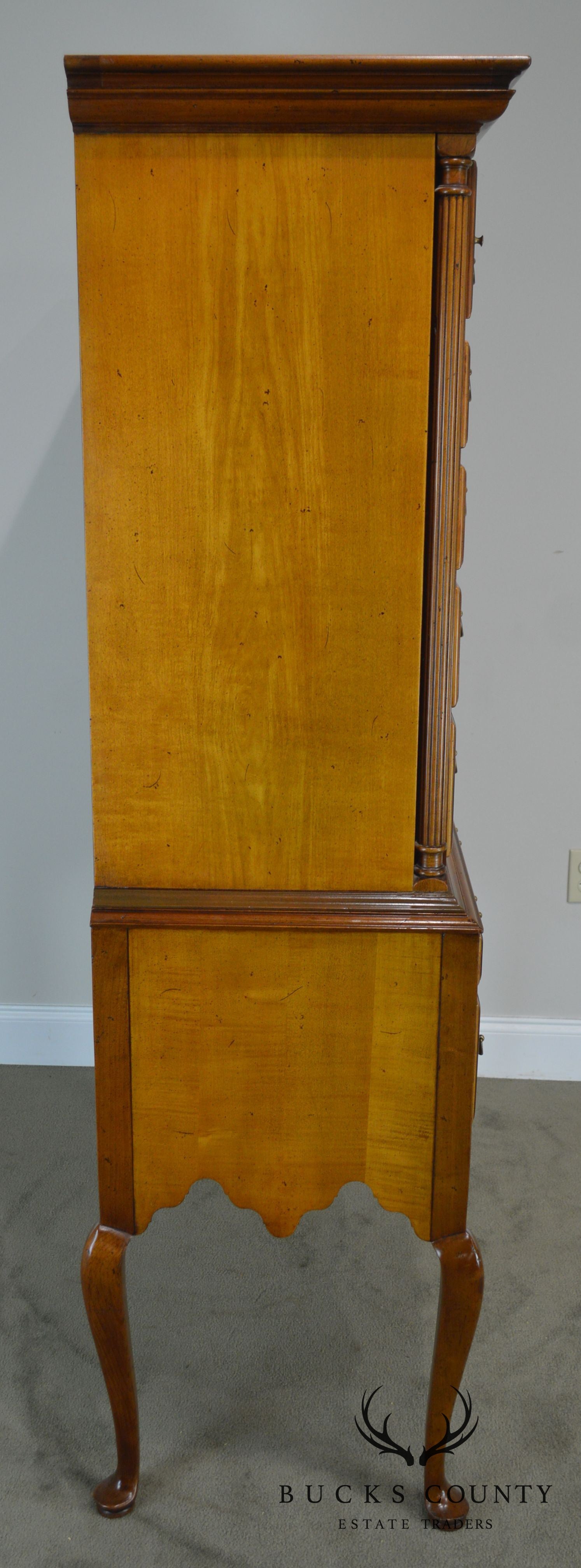 Hickory Chair New England Style Maple Highboy