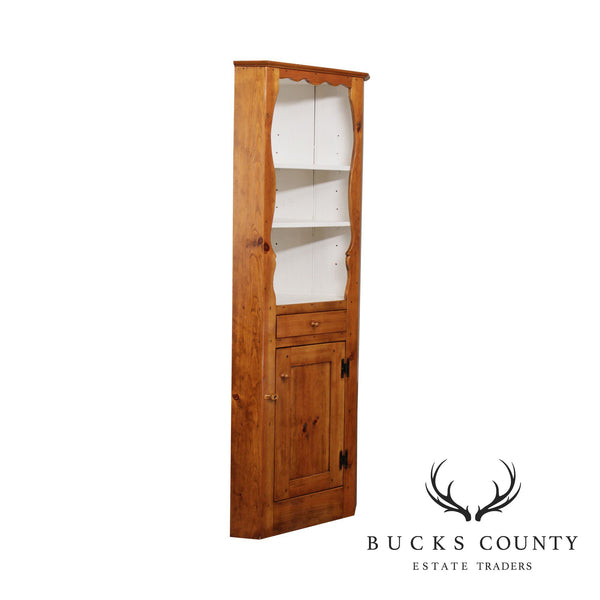 Stephen Von Hohen "The Bucks County Collection Country" Pine Corner Cabinet