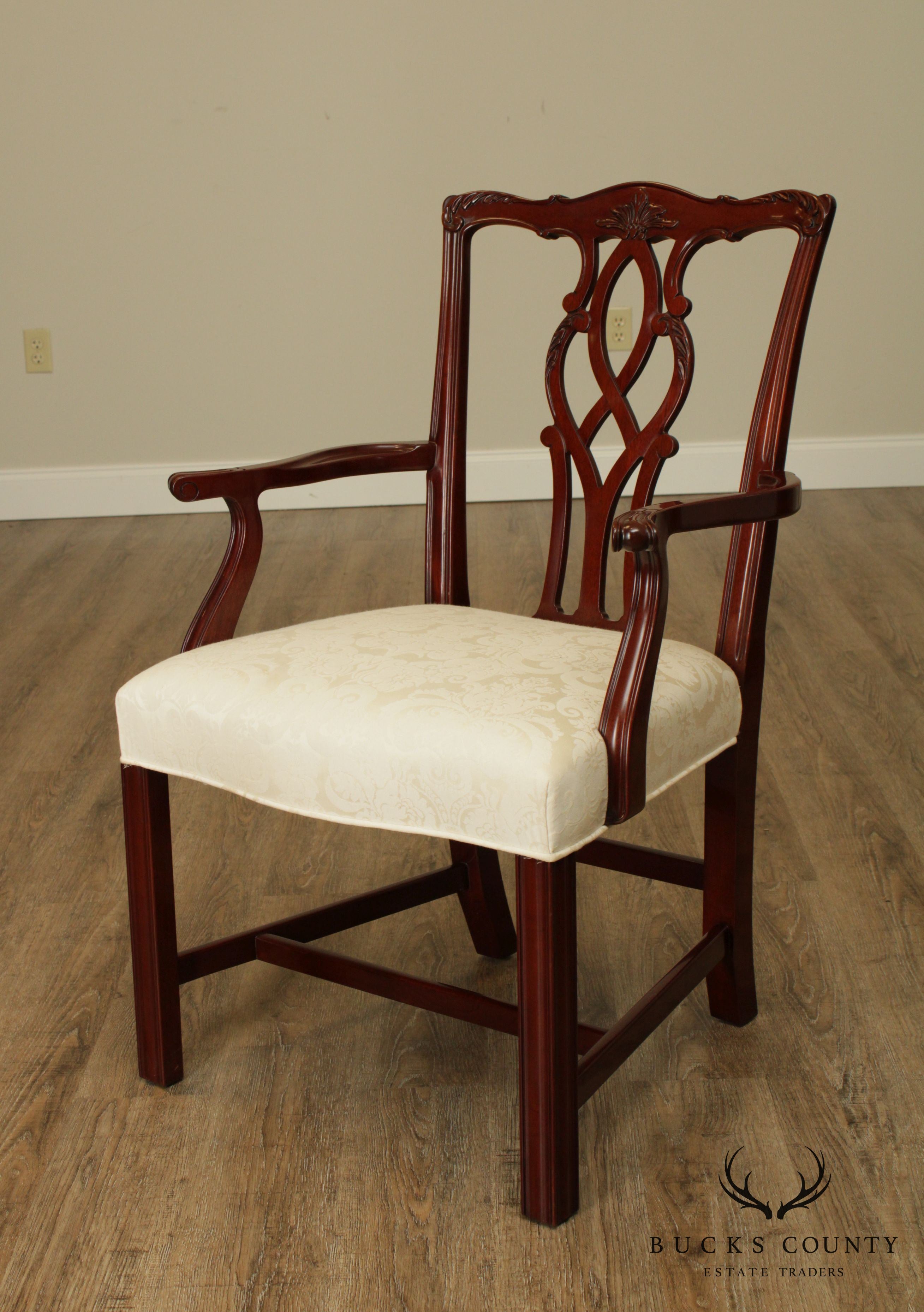 Kindel Chippendale Style Mahogany Armchair (B)