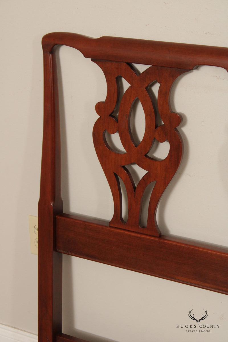 Henkel Harris Chippendale Style Cherry Queen Headboard