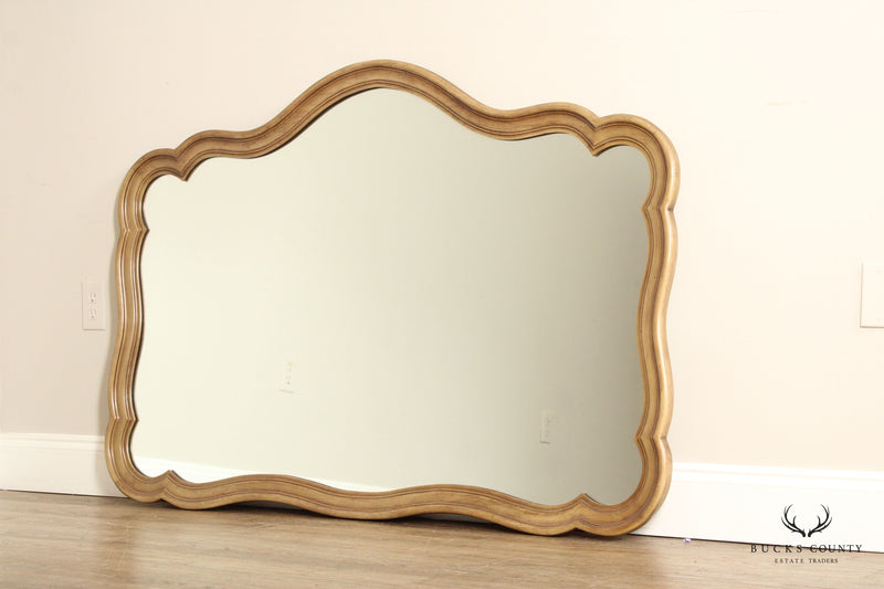 FANCHER VINTAGE FRENCH PROVINCIAL STYLE FRUITWOOD WALL MIRROR