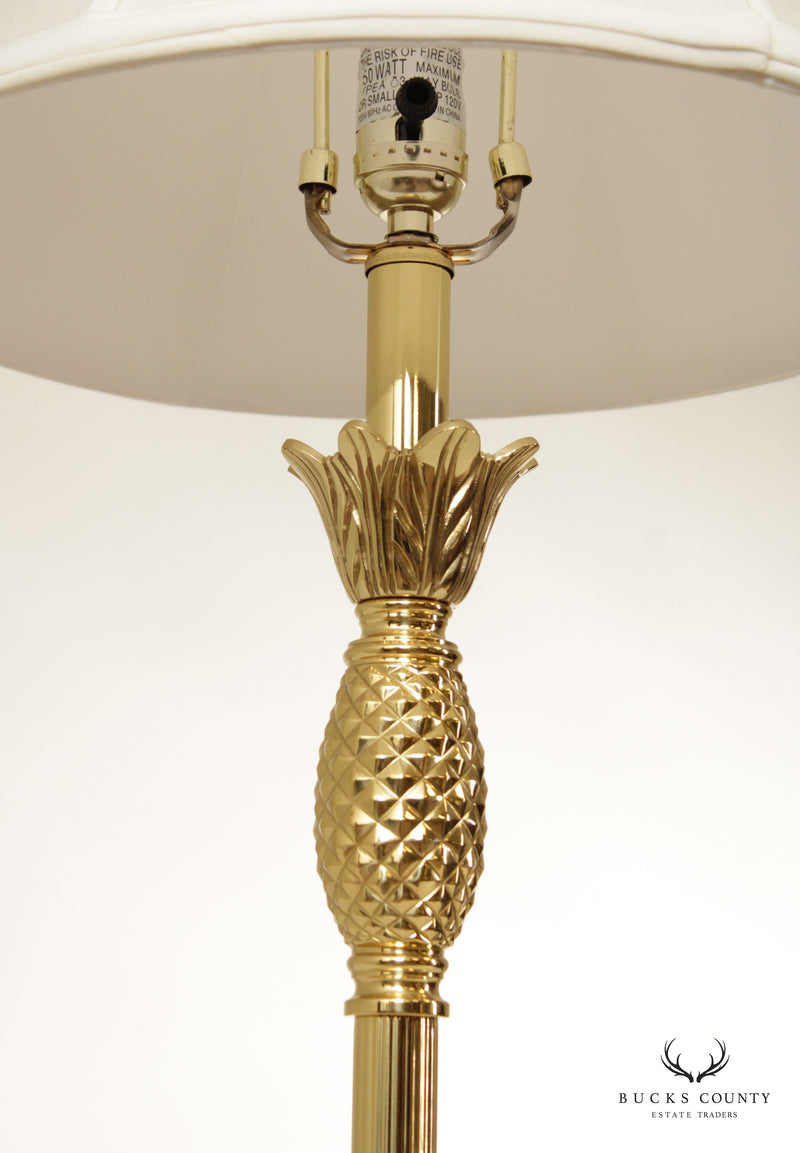 Brass Pineapple Candlestick Table Lamp