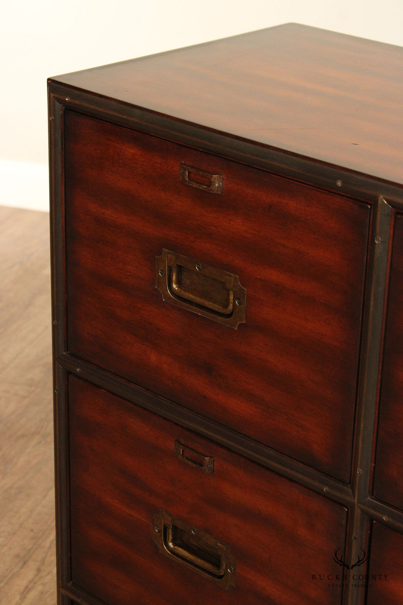 Theodore Alexander Campaign Style 'Subaltern's Chest' File Cabinet