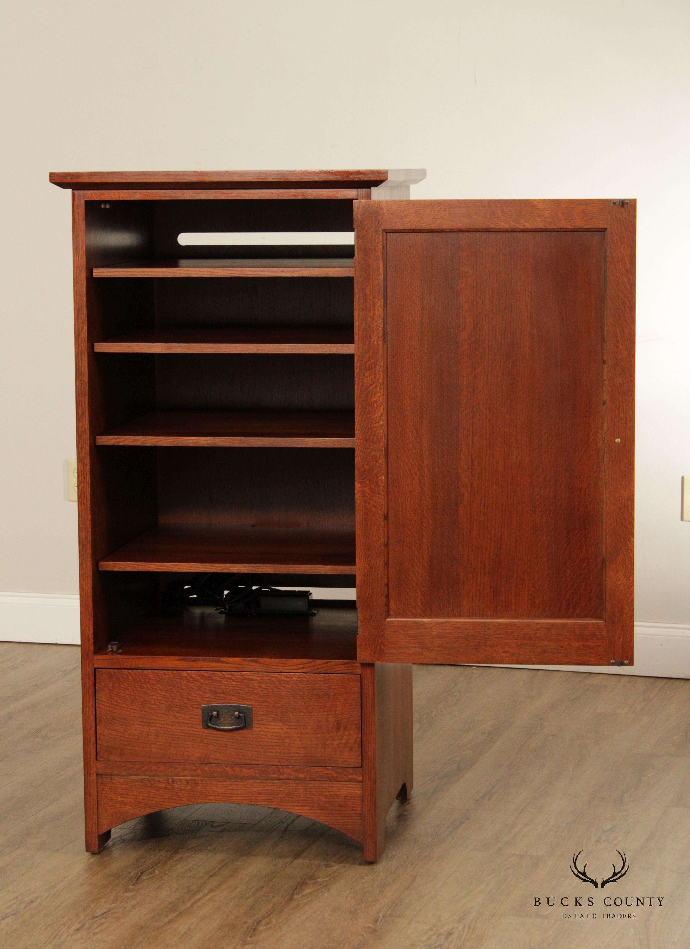 Stickley Mission Collection Oak Audio Unit