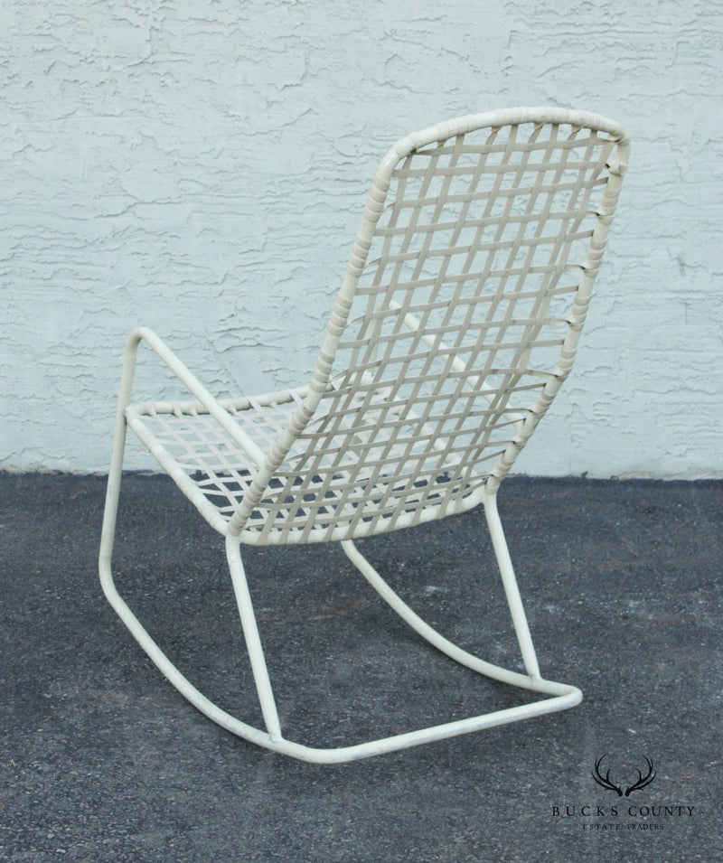 Mid-Century Modern Brown Jordan Kantan Outdoor Patio Rocking Chair