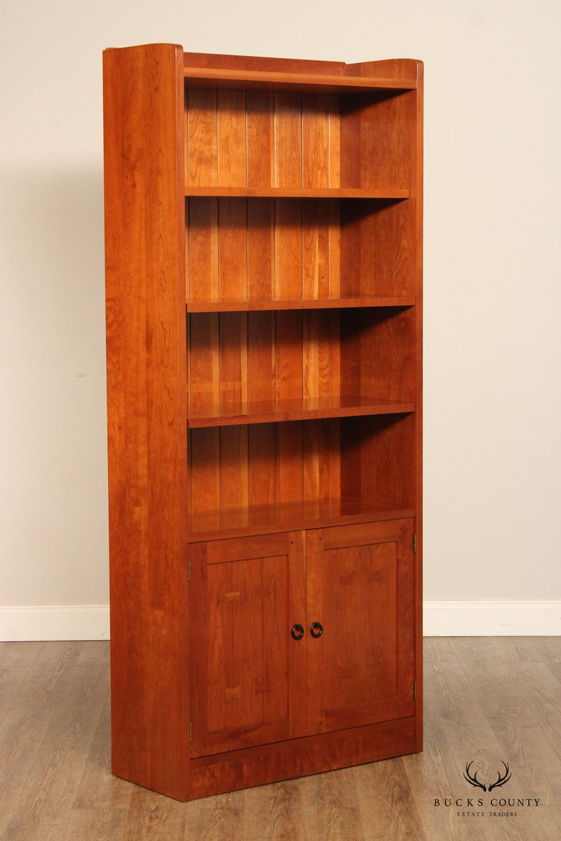 Stickley Mission Collection Pair of Tall Cherry Bookcases