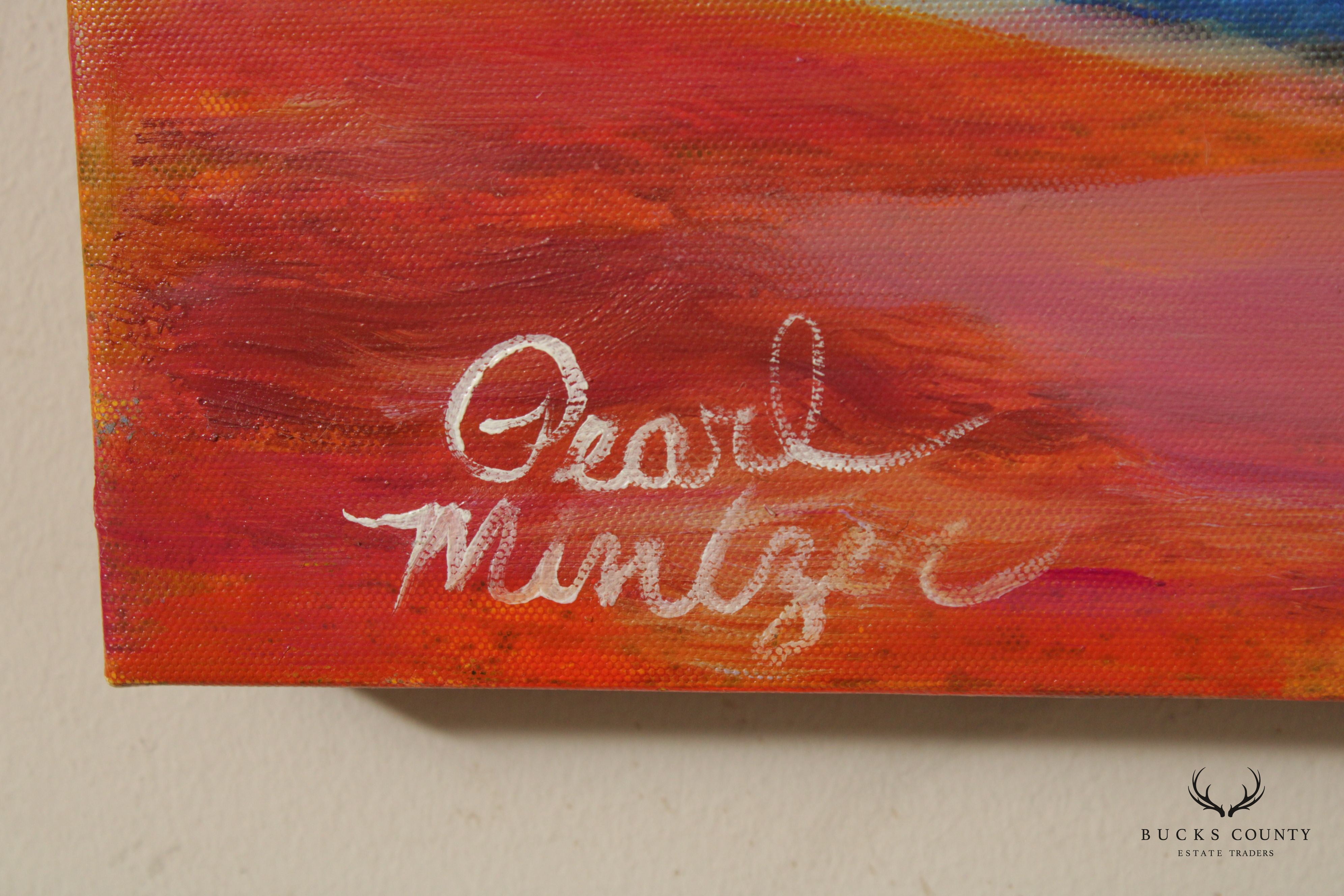 Pearl Mintzer 'Sunset Beach' Original Painting