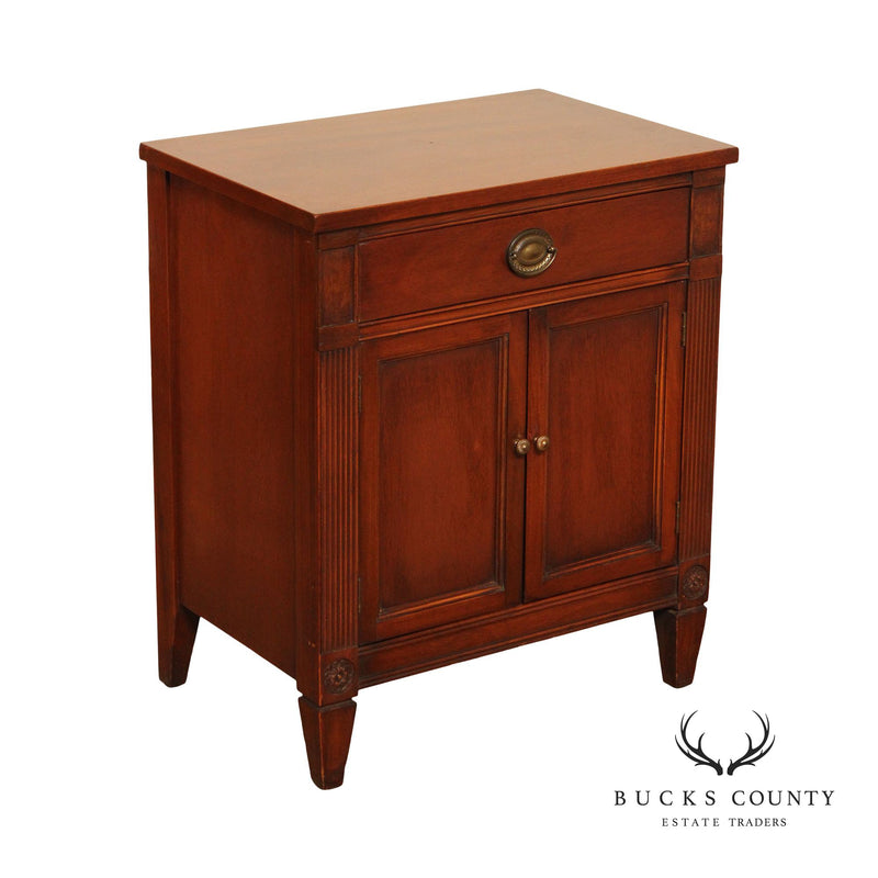 National Furniture Co. Vintage Hepplewhite Style Mahogany Nightstand C