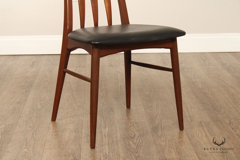 Niels Kofoed Danish Modern Set of Eight Teak 'Eva' Dining Chairs