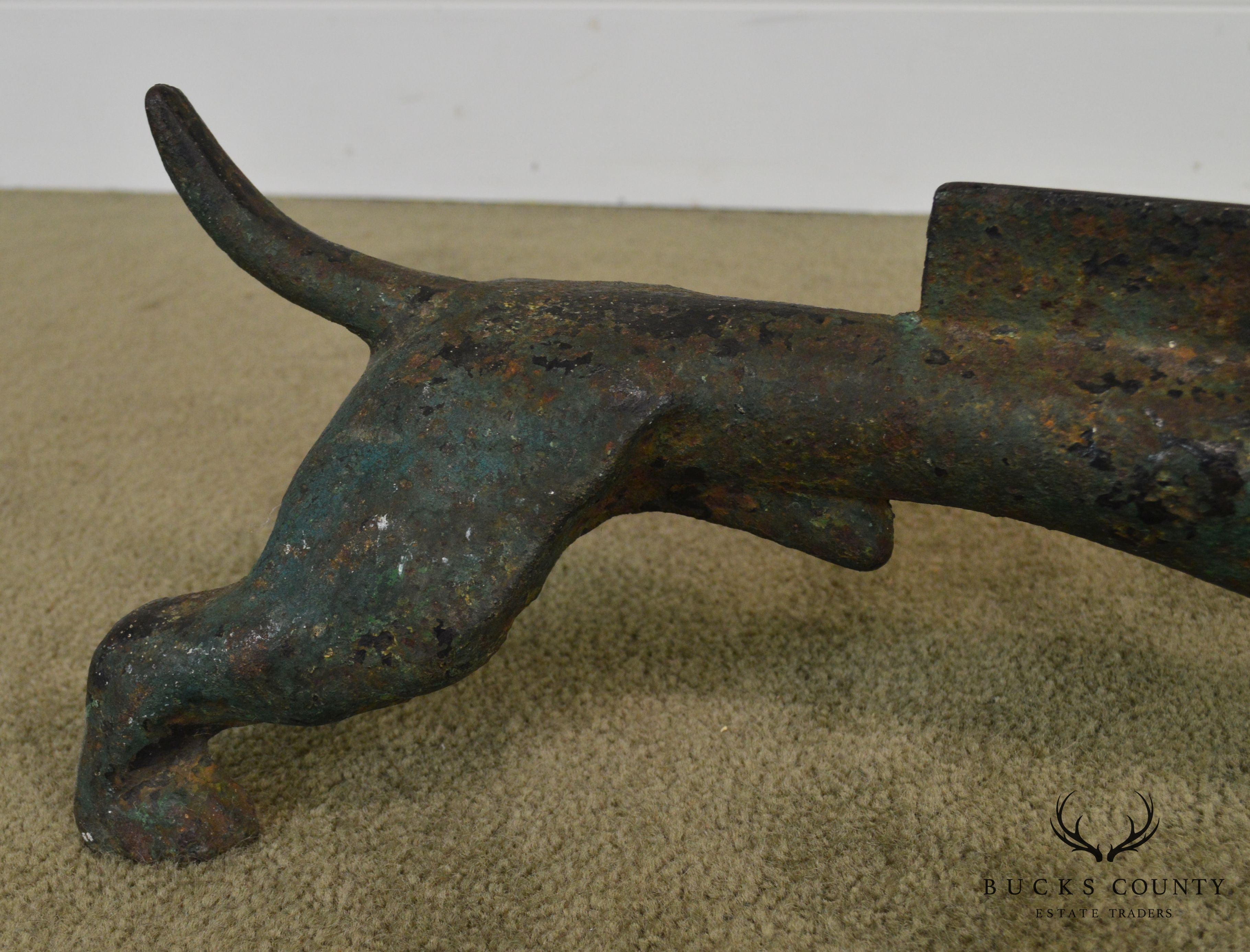 Cast Iron Antique Dachshund Dog Boot Scraper