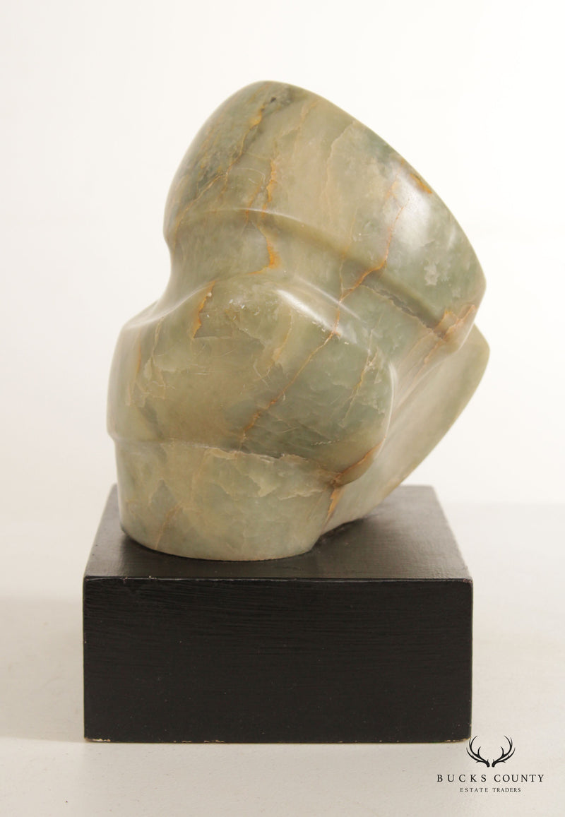 Mid Century Modernist Abstract Form Marble Sculpture