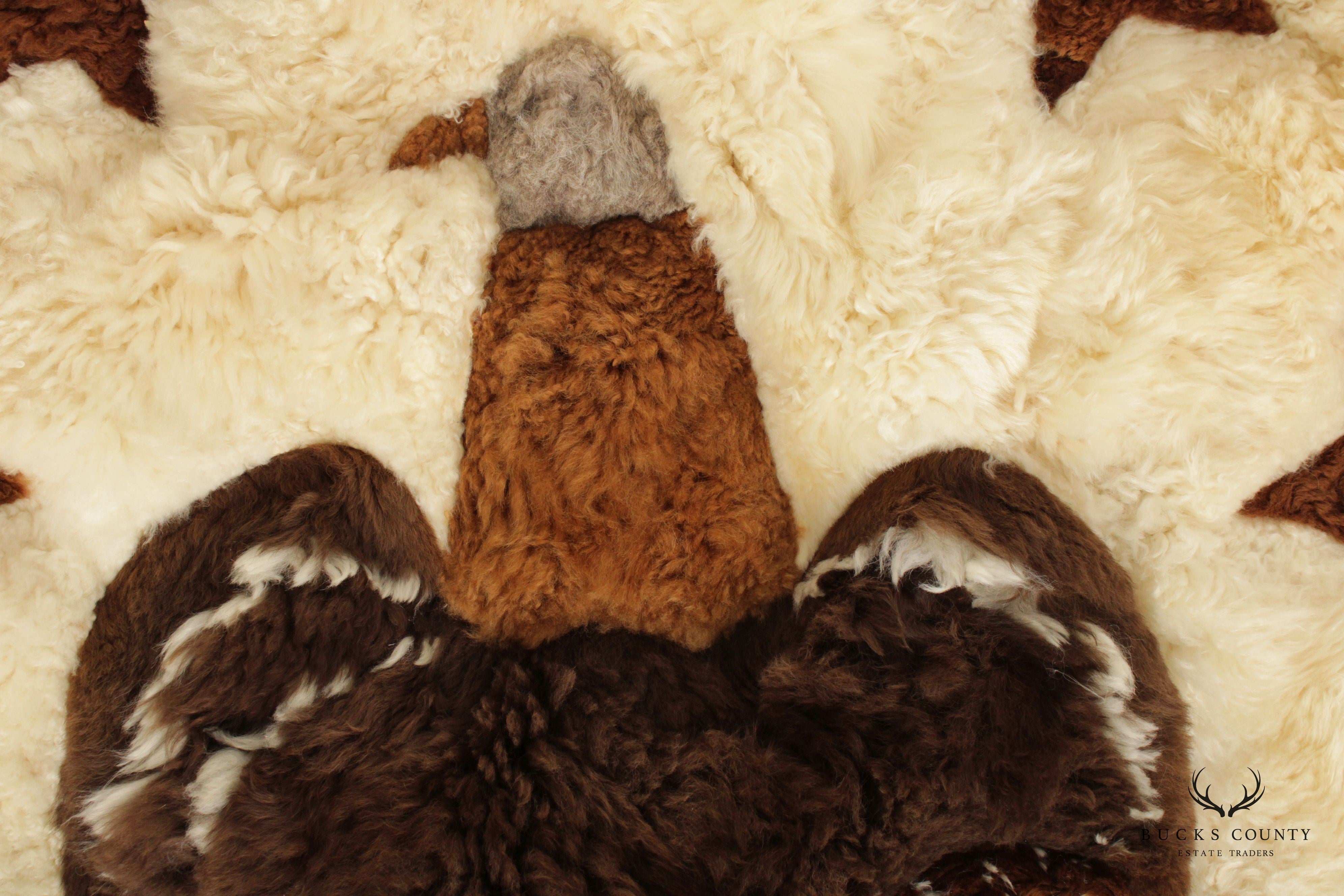 Peruvian Alpaca Fur and Hide Tapestry or Rug