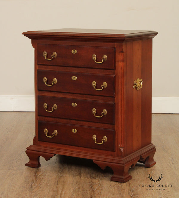 Statton Chippendale Style Cherry Nightstand Chest