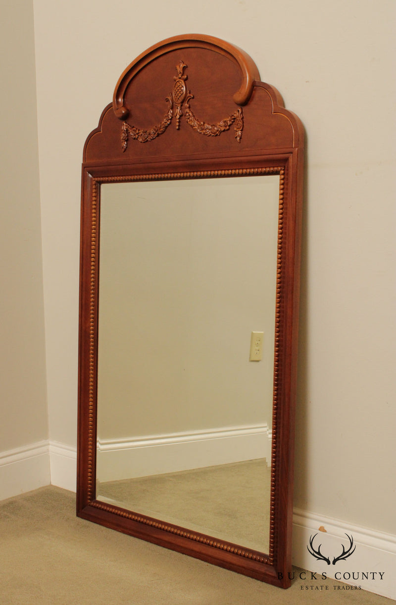 Lexington Cherry Wood Frame Petite Fleur Mirror