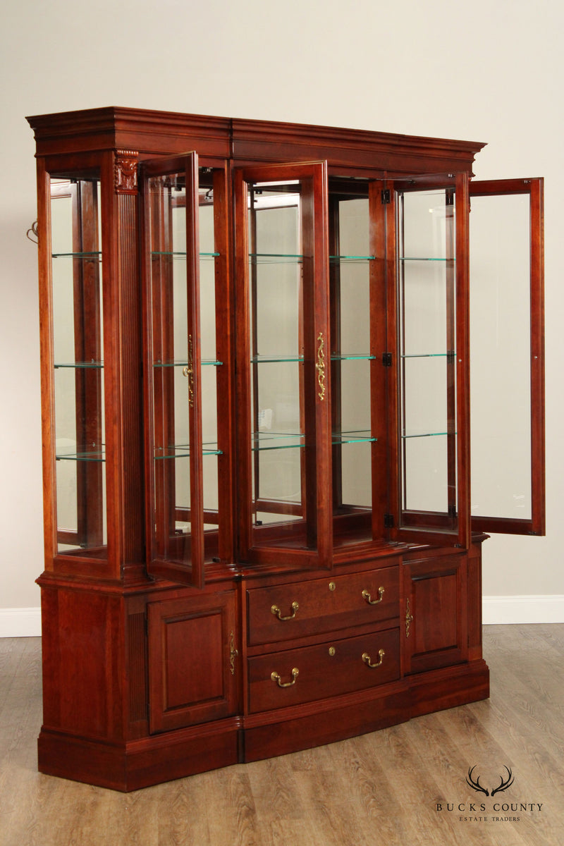 Pennsylvania House Large Cherry China Display Cabinet