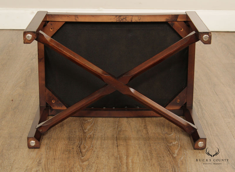 Chippendale Style Custom  Mahogany Foot Stool Bench
