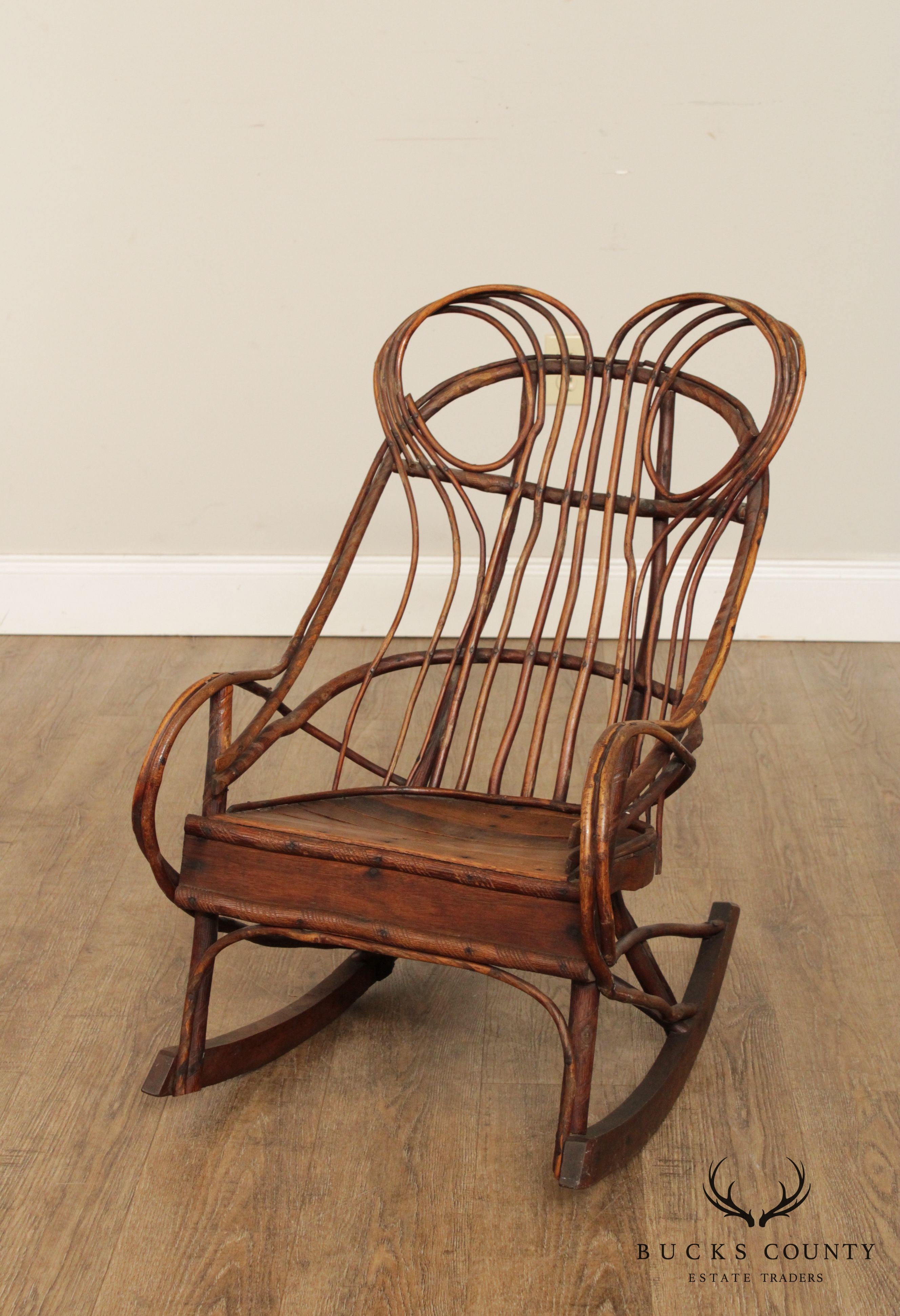 Antique Bentwood Children Rocking Chair