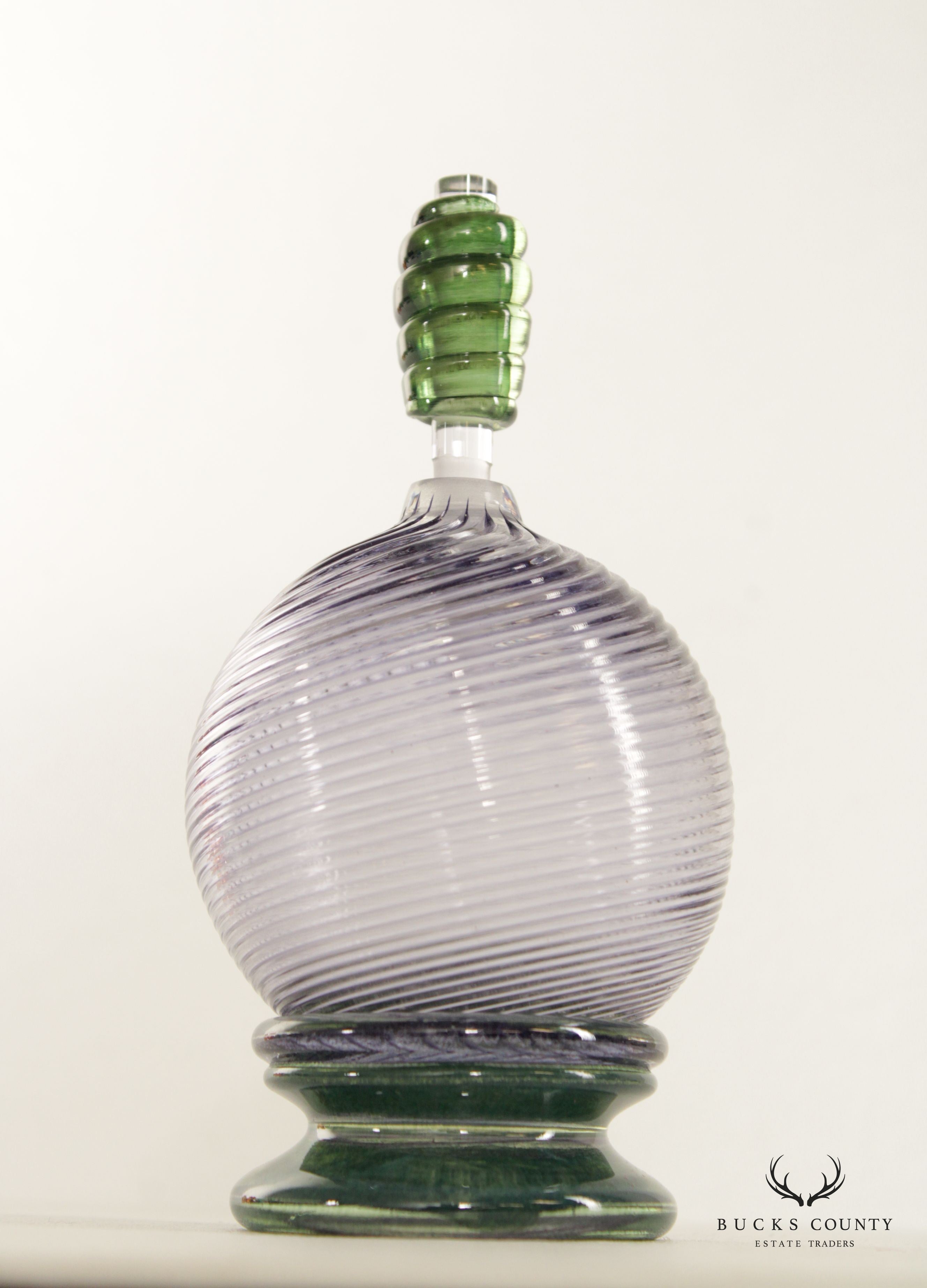 Hand Blown Art Glass Perfume Bottle