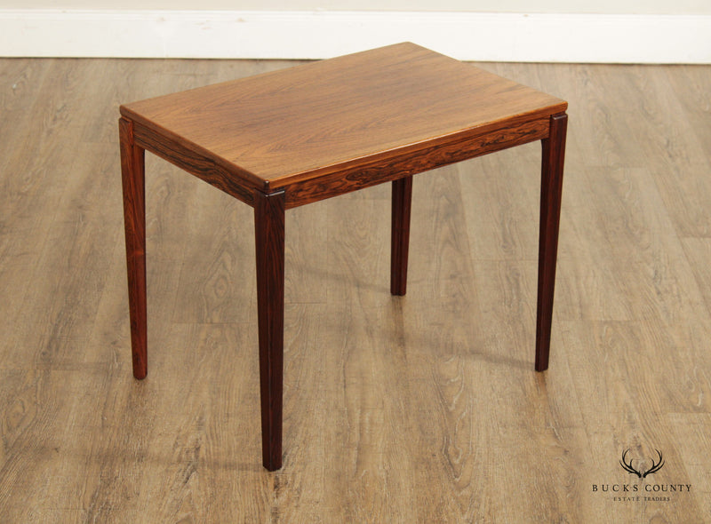 Ulferts Møbler Mid Century Modern Swedish Rosewood Accent Table