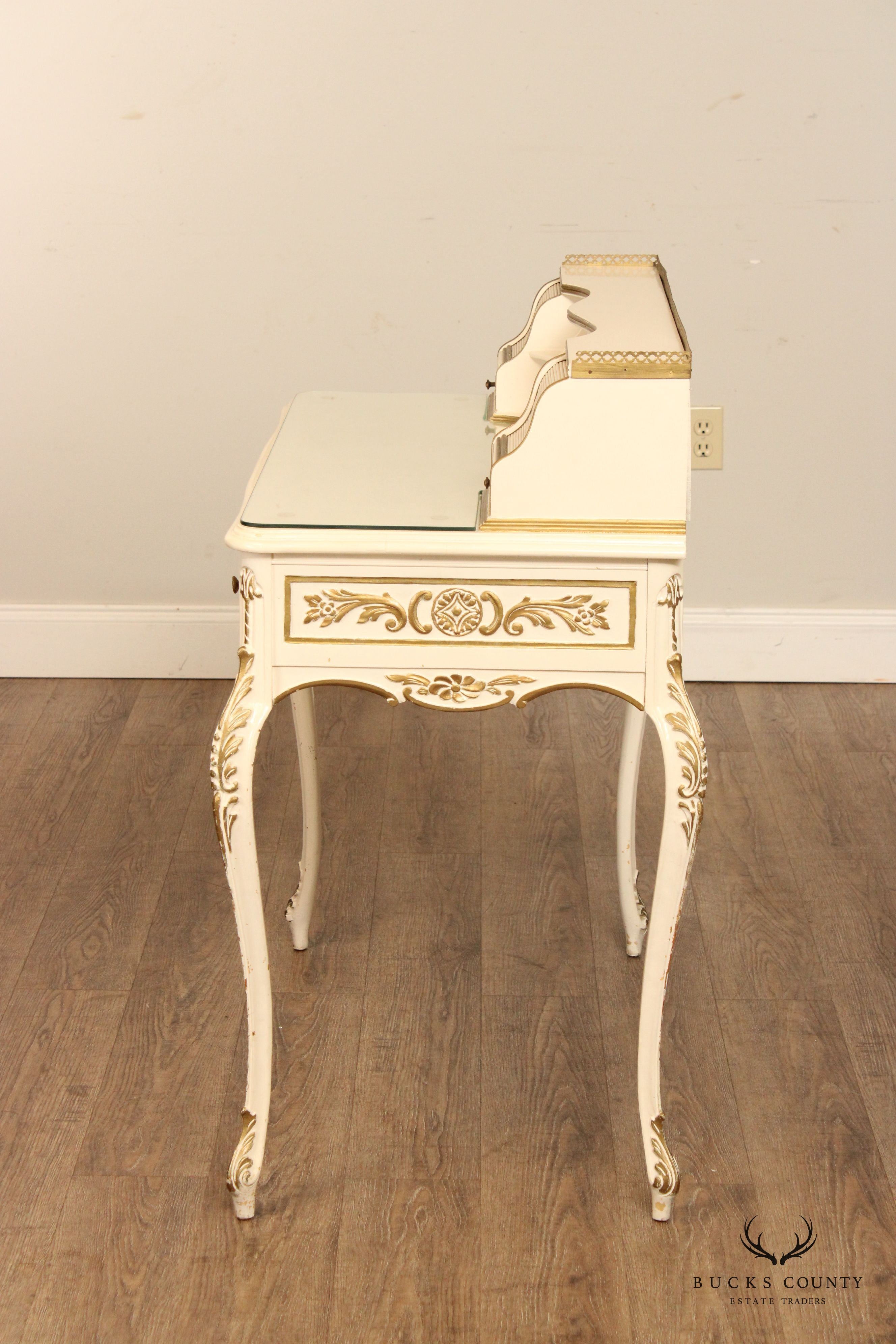 Italian Florentine Style Painted Writing Desk