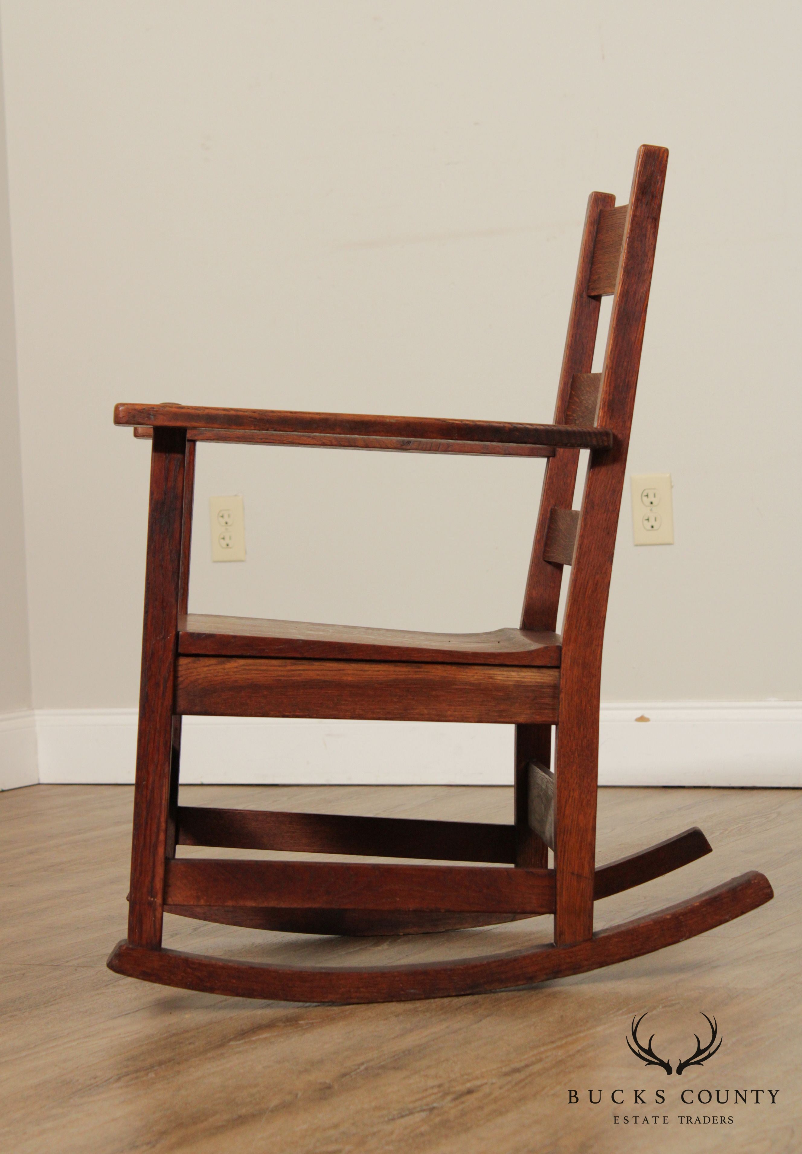 L. & J. G. Stickley Antique Mission Oak Rocker