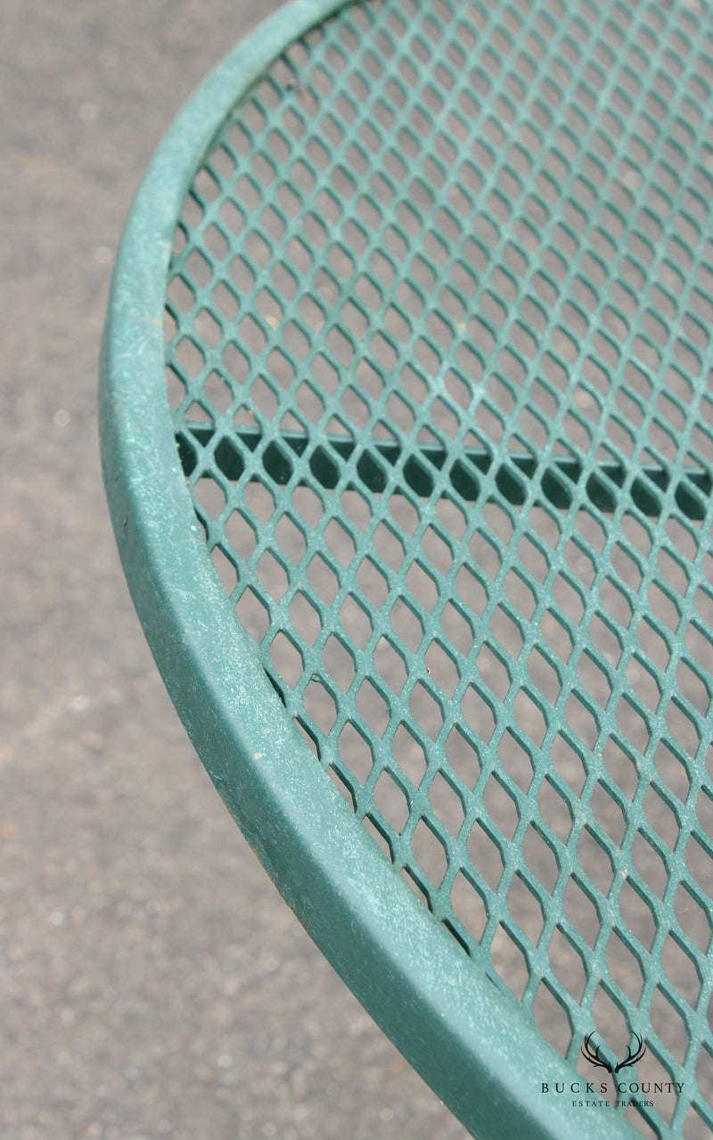 Mid Century Modern Oval Wrought Iron Outdoor Patio Dining Table Bucks County Estate Traders