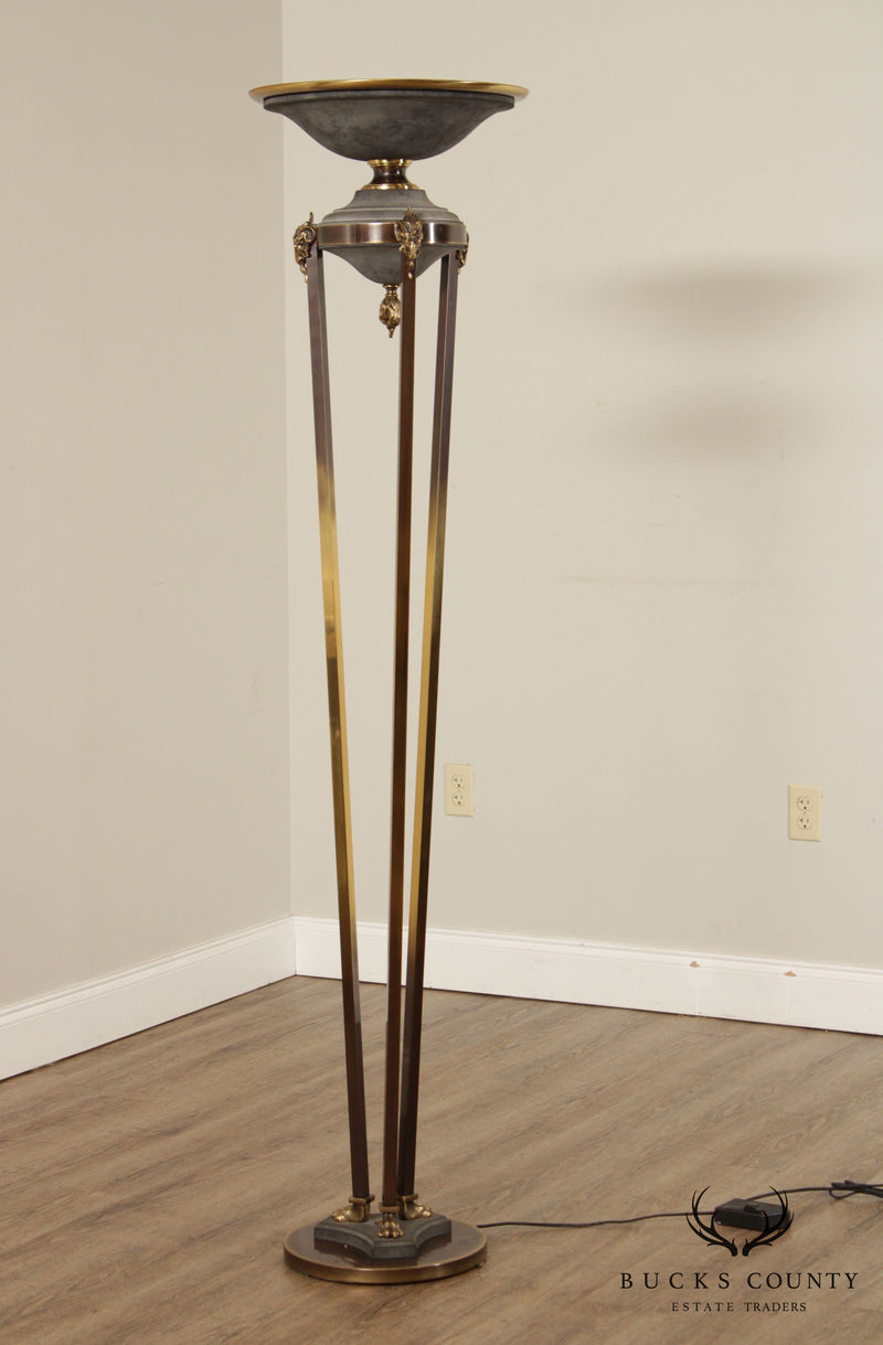 Neoclassical Style Torchiere Floor Lamp