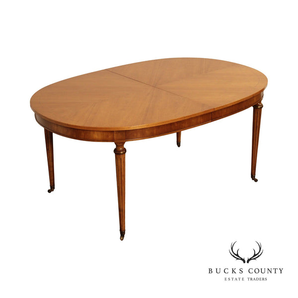 Kindel Furniture French Louis XVI Style Oval Extension Dining Table